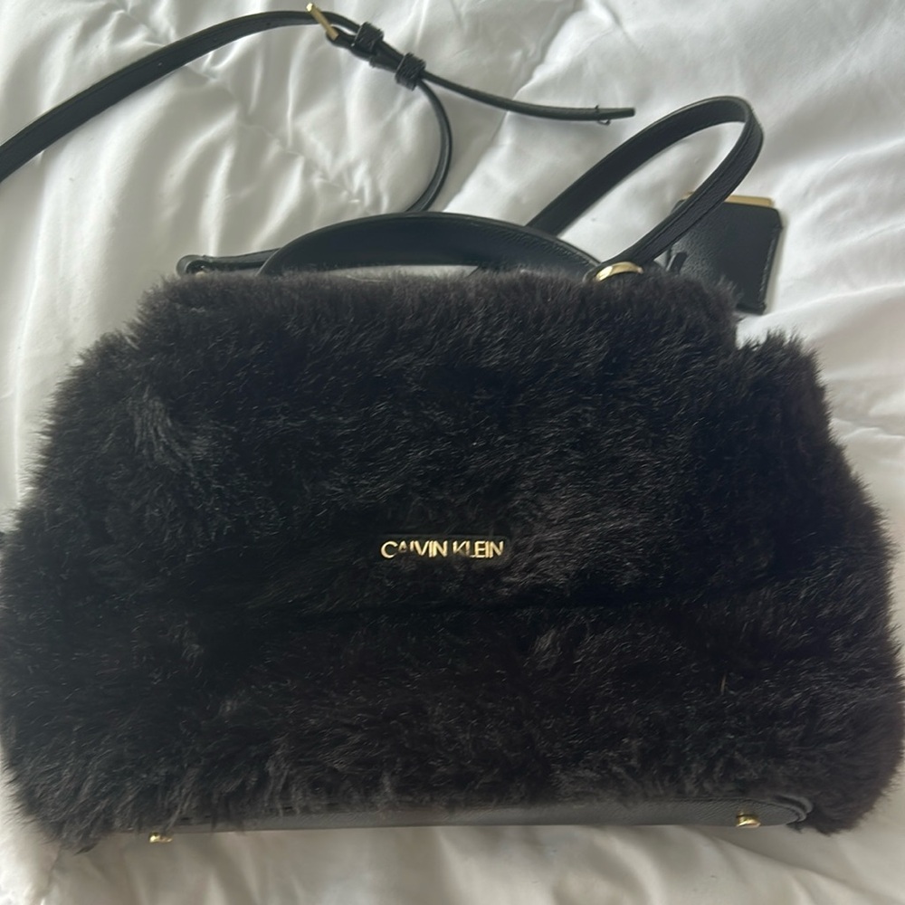 Calvin klein furry purse